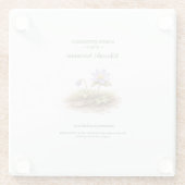 Spring Ephemerals of Japan – Kikuzaki Anemone ガラスコースター (裏面)