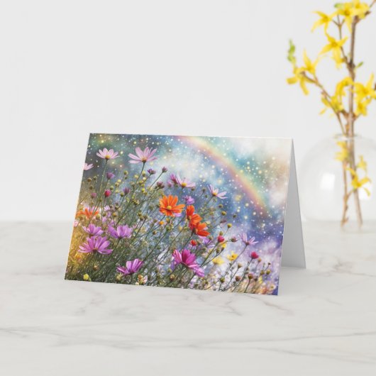 Spring Equinox Greetings with Flowers カード (黄色い花)