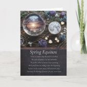 Spring Equinox Ostara with Globe Moon Crystals  カード (正面)