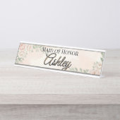 🌸 SPRING — “Ethereal Garden” Maid of Honor デスクネームプレート (正面)