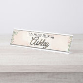 🌸 SPRING — “Ethereal Garden” Maid of Honor デスクネームプレート (正面)