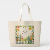 Spring Fairy Garden Customized ラージトートバッグ (裏面)