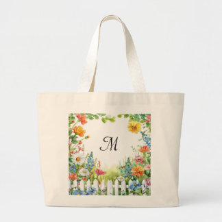 Spring Fairy Garden Customized ラージトートバッグ