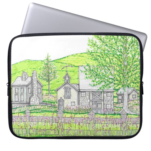 Spring Farm Laptop Case ラップトップスリーブ (正面)