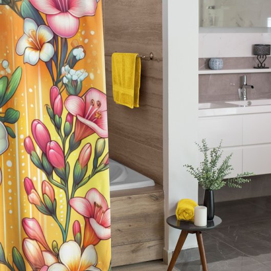 Spring Floral  シャワーカーテン