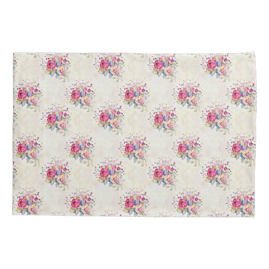 Spring floral  枕カバー (裏面)