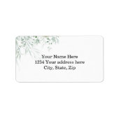 Spring Floral Address Label ラベル (正面)