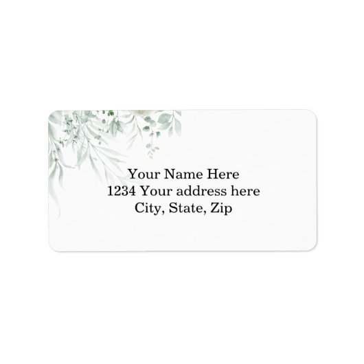 Spring Floral Address Label ラベル (正面)