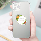 Spring Floral Anniversary | Elegant Modern シール (スマートフォン)