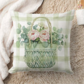 Spring Floral Basket クッション (ブランケット)