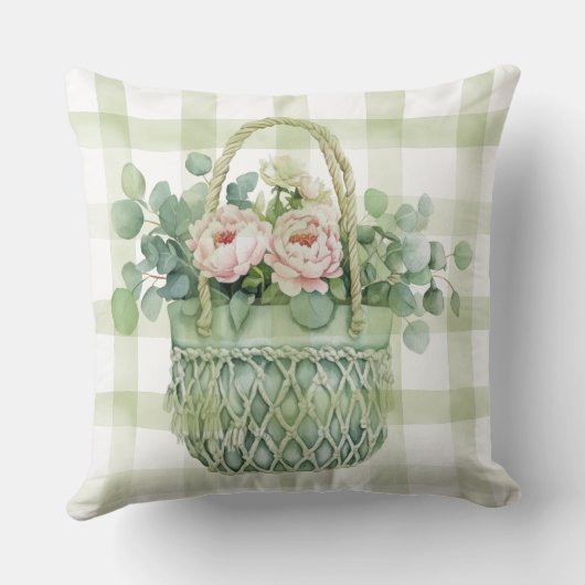 Spring Floral Basket クッション (裏面)