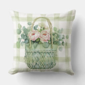 Spring Floral Basket  クッション (正面)