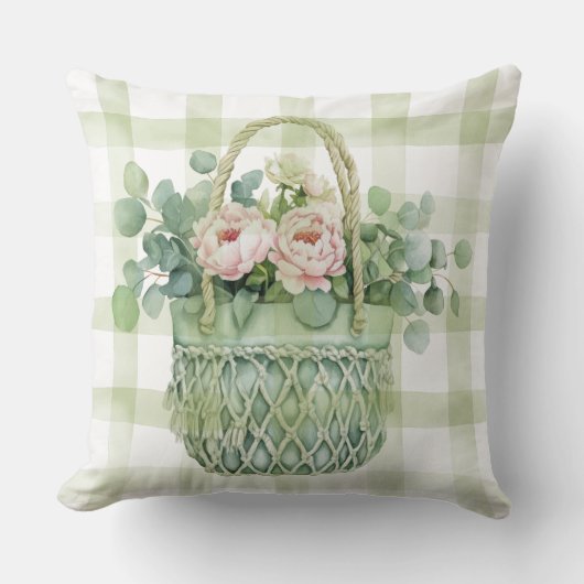 Spring Floral Basket クッション (正面)