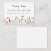 Spring Floral Border Display Shower エンクロージャーカード (正面/裏面)