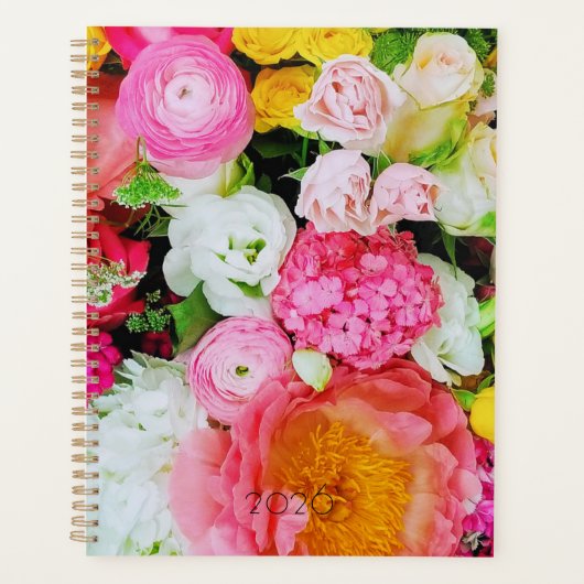 Spring Floral Bouquet 2026 Planner プランナー手帳 (正面)