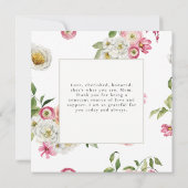 Spring Floral Bouquet Mother's Day Invitation 招待状 (裏面)