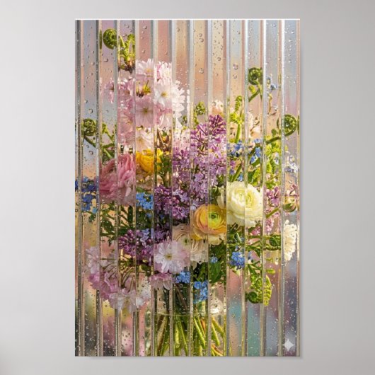 Spring Floral Bouquet Poster ポスター (正面)