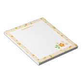 Spring Floral Bouquets Personalised Dotted ノートパッド (アングル)