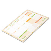 Spring Floral Bouquets Weekly Sunday Start Planner ノートパッド (アングル)