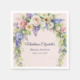 Spring Floral Bridal Shower スタンダードカクテルナプキン