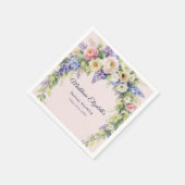 Spring Floral Bridal Shower スタンダードカクテルナプキン (角)