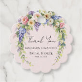 Spring Floral Bridal Shower フェイバータグ (正面)