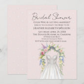 Spring Floral Bridal Shower 招待状 (正面/裏面)