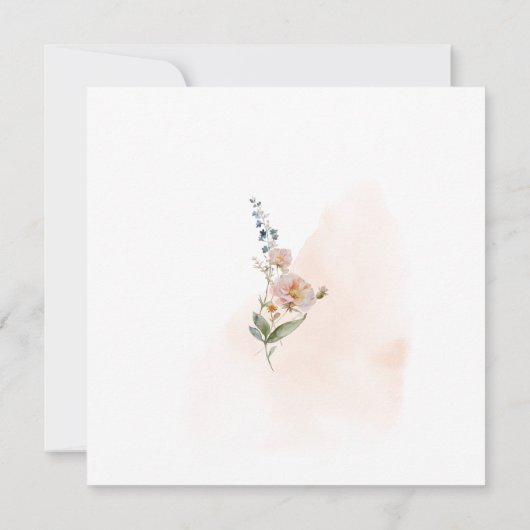 Spring Floral Bridal Shower Invitation 招待状 (裏面)