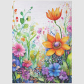 Spring Floral Colourful Tissue Paper 薄葉紙 (正面)