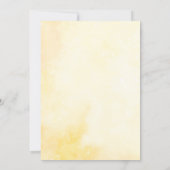 Spring Floral Daffodil Bridal Shower 招待状 (裏面)