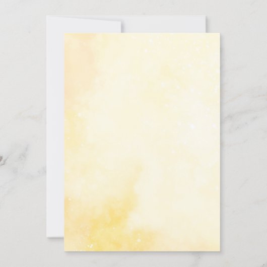 Spring Floral Daffodil Wreath Birthday Party 招待状 (裏面)