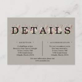 Spring Floral Details Enclosure Card エンクロージャーカード