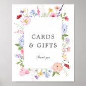 Spring Floral Frame Cards & Gifts ポスター (正面)