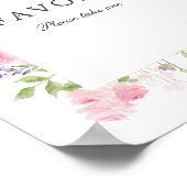 Spring Floral Frame Favours ポスター (角)