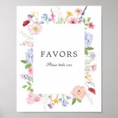 Spring Floral Frame Favours ポスター (正面)