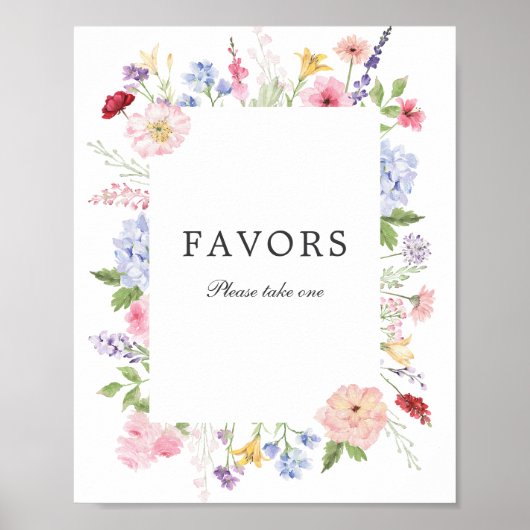 Spring Floral Frame Favours ポスター (正面)