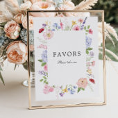 Spring Floral Frame Favours ポスター