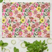 Spring Floral Garden Easter Kitchen Tea  キッチンタオル (折り畳み)