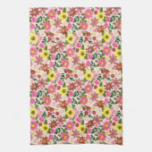 Spring Floral Garden Easter Kitchen Tea  キッチンタオル (縦)