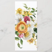 Spring Floral Garden Party Menu メニュー (裏面)