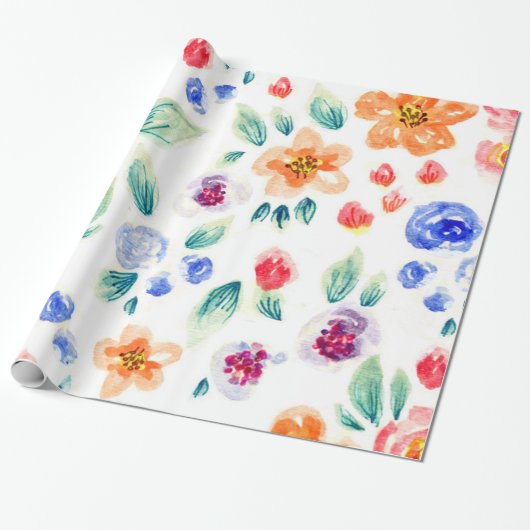 Spring Floral I - wrapping paper ラッピングペーパー (アンロールド)
