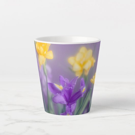 Spring floral Latte Mug カフェラテマグ (正面)