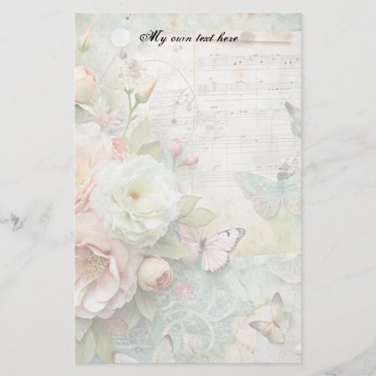 Spring Floral Letter Sheets Stationery 便箋 (正面)