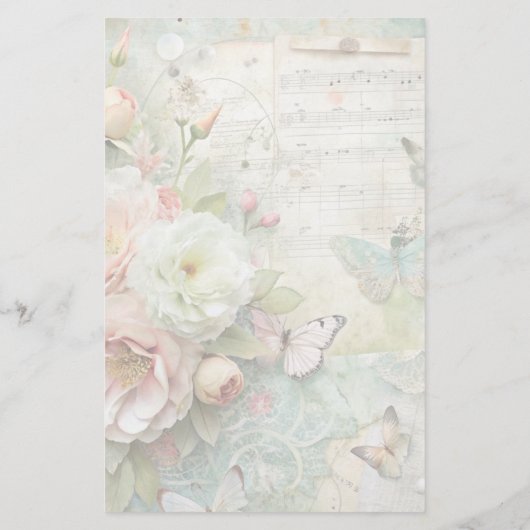 Spring Floral Letter Sheets Stationery 便箋 (裏面)