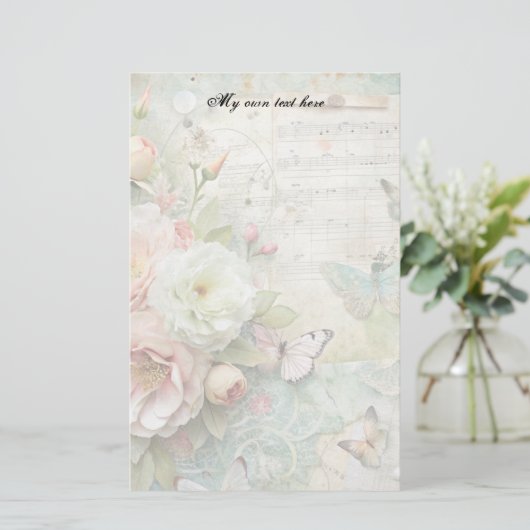 Spring Floral Letter Sheets Stationery 便箋 (スタンド正面)