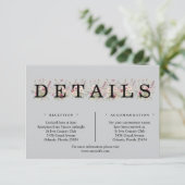 Spring Floral light grey Details Enclosure Card エンクロージャーカード (スタンド正面)