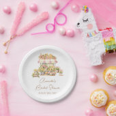 Spring Floral Market Love In Bloom Bridal Shower ペーパープレート (パーティー)