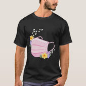 Spring Floral Medical Mask Illustration Tシャツ (正面)