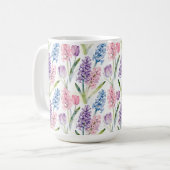 Spring Floral Pattern コーヒーマグカップ (正面左)
