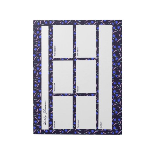 Spring Floral Pattern ノートパッド (回転)